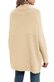 Knit Sweater Dress Long Sleeve Plain Tunic Top