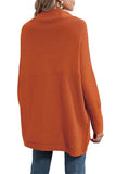 Mock Neck Sweater Dress Knit Slouchy Tunic Top