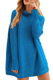 Womens Long Sleeve Oversized Baggy Sweater Dress