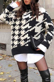 Turtleneck Oversized Sweaters For Women Black