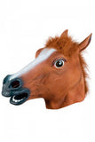 Brown Womens Halloween Horse Realistic Cosplay Headpiece