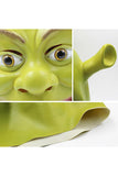 Funny Adult Shrek Green Monster Latex Headgear For Halloween Cosplay Party