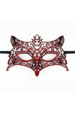Sexy Wolf Lace Half Face Eyes Patch For Halloween Masquerade Party Red