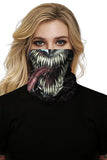 Cache-Cou Coupe-Vent Anti Poussière Venom Print Olive