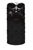 Windproof Print Motorcycle Neck Gaiter Black