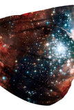 Cache-cou moto unisexe Galaxy Print Crimson