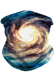 Unisex Windproof Galaxy Print Neck Gaiter Scarf For Dust Golden