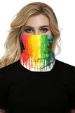 Arc-en-Ciel Imprimé Cache-Cou Bandeau Citron Pour Protection Contre La Poussière Jaune