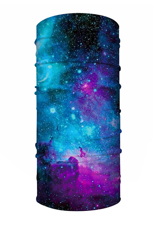 Cache-Cou Unisexe Galaxy Print Outdoor Turquoise