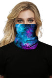 Cache-Cou Unisexe Galaxy Print Outdoor Turquoise