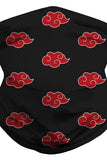 Outdoor Windproof Cloud Print Neck Gaiter Scarf Ruby