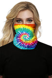 Unisex Tie Dye Print Windproof Tubular Face Shield For Dust Protection