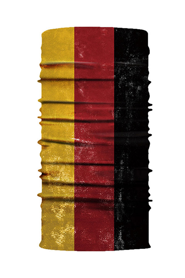 Bandeau coupe-vent imprimé drapeau national unisexe noir
