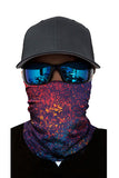 Unisex Print Shield Bandanas Neck Gaiter For Dust Protection Purple