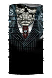 Mr Skull Bandana Cache-Cou Multifonctionnel Blanc