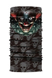 Cache-Cou De Cyclisme Coupe-Vent Creepy Clown Imprimé Noir