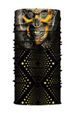 Outdoor Skull Bandanas Cache-cou de moto Noir terne