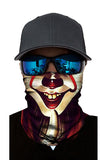 Pennywise Print Neck Gaiter Windproof Bandanas Red