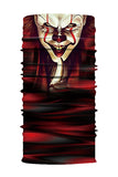 Cache-Cou Imprimé Pennywise Bandanas Coupe-Vent Rouge