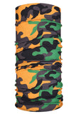 Windproof Breathable Camo Print Neck Gaiter Black