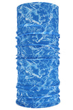 Windproof Eagle Print Motorcycle Neck Gaiter Blue