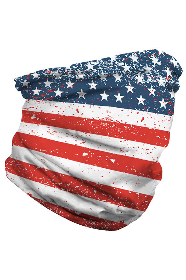 Bandeau tour de cou multifonctionnel à imprimé drapeau américain