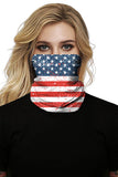Bandeau tour de cou multifonctionnel à imprimé drapeau américain