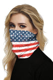 Bandeau tour de cou multifonctionnel à imprimé drapeau américain