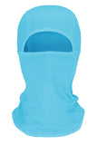 Cagoule de ski de cyclisme unisexe pour protection contre la poussière bleu clair