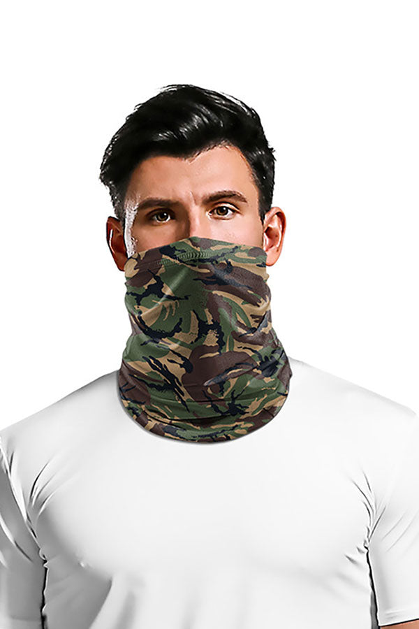 Multifunctional Camouflage Print Neck Gaiter For Dust Protection