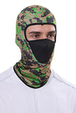 Cagoule coupe-vent à imprimé camouflage pour la protection contre la poussière