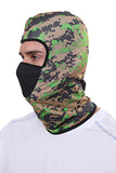 Cagoule coupe-vent à imprimé camouflage pour la protection contre la poussière