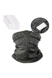 Unisex Multifunctional Headband Windproof Neck Gaiter With Filter