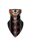 The Day Of The Dead Print Neck Gaiter For Outdoor Sports