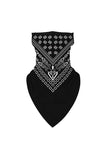 Unisex Windproof Paisley Print Neck Gaiter With Earloop