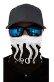 Cache-cou de pêche bandanas imprimé tentacules de poulpe
