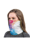 Cache-cou à imprimé géométrique coloré Bandanas d'extérieur