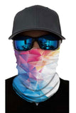 Cache-cou à imprimé géométrique coloré Bandanas d'extérieur