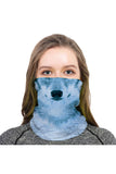 Animal Print Neck Gaiter Multi-purpose Bandanas For Dust Protection