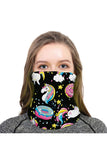 Cute Unicorn Print Neck Gaiter Multifunctional Face Shield