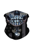 Unisex Windproof Diamond Skull Print Neck Gaiter Headwrap
