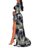 Womens Open Front Beach Cover Up Maxi Dress