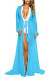 Womens Open Front Beach Cover Up Maxi Dress