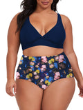 Bikini Set for Women Plus Size Bathing Suit Floral High Waist Swimsuit