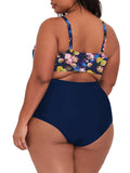 Bikini Set for Women Plus Size Bathing Suit Floral High Waist Swimsuit