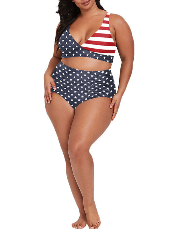 Pinkqueen Plus Size Bikini 2 Piece Tummy Control Swimsuit – PinkQueenShop