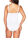 Women's One Piece Swimsuit Twist Front Tummy Control V Neck Bathing Suits