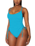 Women One Piece Swimsuit Sexy High Cut Bathing Suits