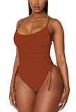 Women One Piece Swimsuit Sexy High Cut Bathing Suits