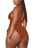 Women One Piece Swimsuit Sexy High Cut Bathing Suits